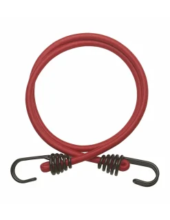 Lot de 2 tendeurs en caoutchouc à crochets, 8mmx1m, rouge -^Thirard New