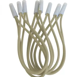 Lot de 10 tendeurs sandows Cabiclic avec embout basculant - Beige -^Linxor