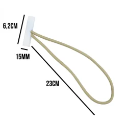 Lot de 10 tendeurs sandows Cabiclic avec embout basculant - Beige -^Linxor