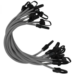 Lot de 10 tendeurs sandows sécurisés et normés - Gris -^Linxor Discount