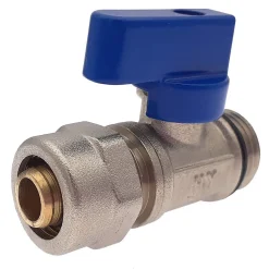 Lot de 10 Vanne à bille sphérique 1/2"x16 pour tube PER diam16 Bleu^Monmobilierdesign Online