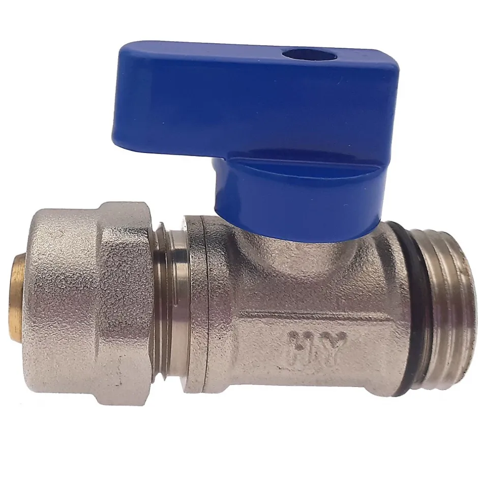 Lot de 10 Vanne à bille sphérique 1/2"x16 pour tube PER diam16 Bleu^Monmobilierdesign Online