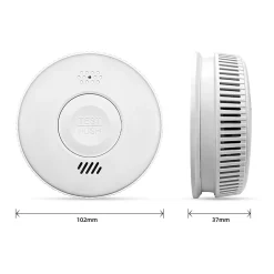 Lot de 2x Détecteur de fumée CE Pile remplaçable 3 ans-Kyf Sale