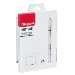 Lot va-et-vient Neptune blanc 6 pièces-Legrand Outlet