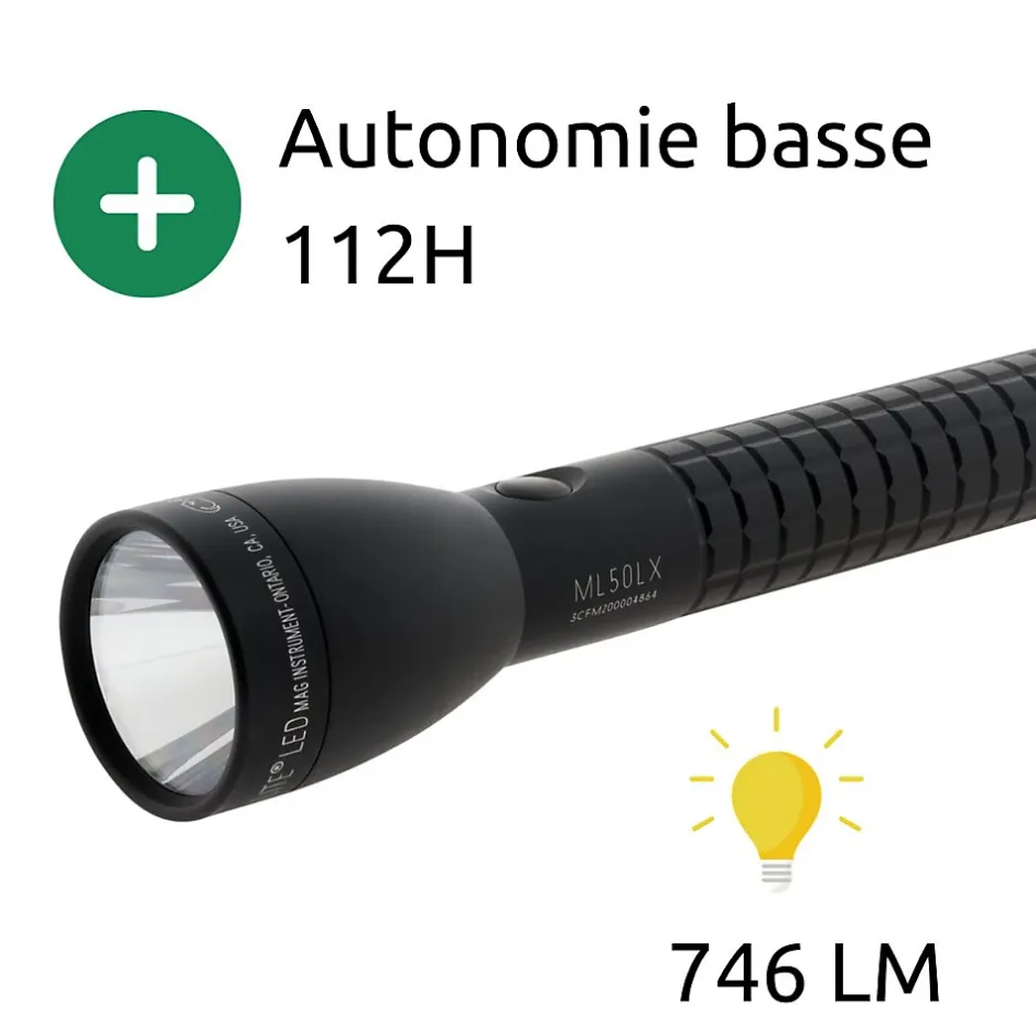 ML300LX Lampe torche LED 3x piles D - Noir^Maglite Best