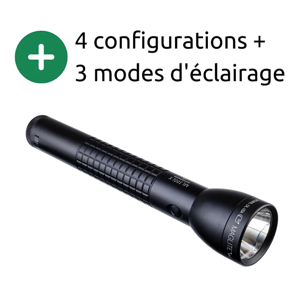 ML300LX Lampe torche LED 3x piles D - Noir^Maglite Best