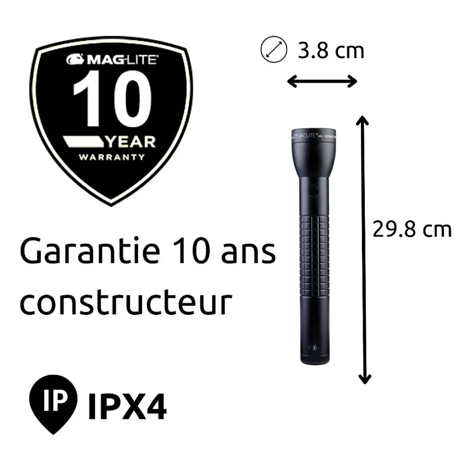 ML300LX Lampe torche LED 3x piles D - Noir^Maglite Best