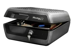 Mallette de sécurité Anti Feu Ignifuge et Etanche Serrure à Clé Large LCHW30100^Master Lock