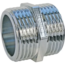 Mamelon égal laiton chromé double mâle 20/27 (3/4"), lot de 2^Somatherm for you Clearance