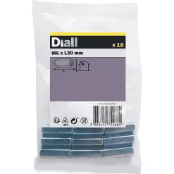 Manchon tête hexagonale zingué ø 6 x 30 mm - 10 pièces^Diall Clearance