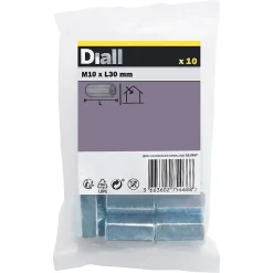 Manchon tête hexagonale zingué ø 10 x 30 mm - 10 pièces-Diall Hot