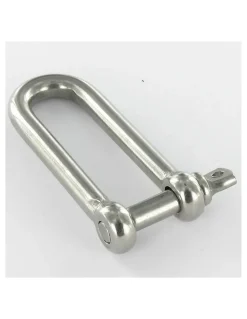 Manille Droite Longue Forgée Inox A4 Diamètre 4 - 1 pièce-Vis Express