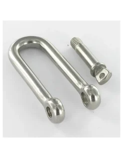 Manille Droite Longue Forgée Inox A4 Diamètre 4 - 1 pièce-Vis Express