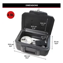 Malette de sécurité / Coffre fort - Anti feu et étanche - Format S - 4,9L-Master Lock Best