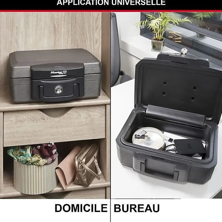 Malette de sécurité / Coffre fort - Anti feu et étanche - Format S - 4,9L-Master Lock Best