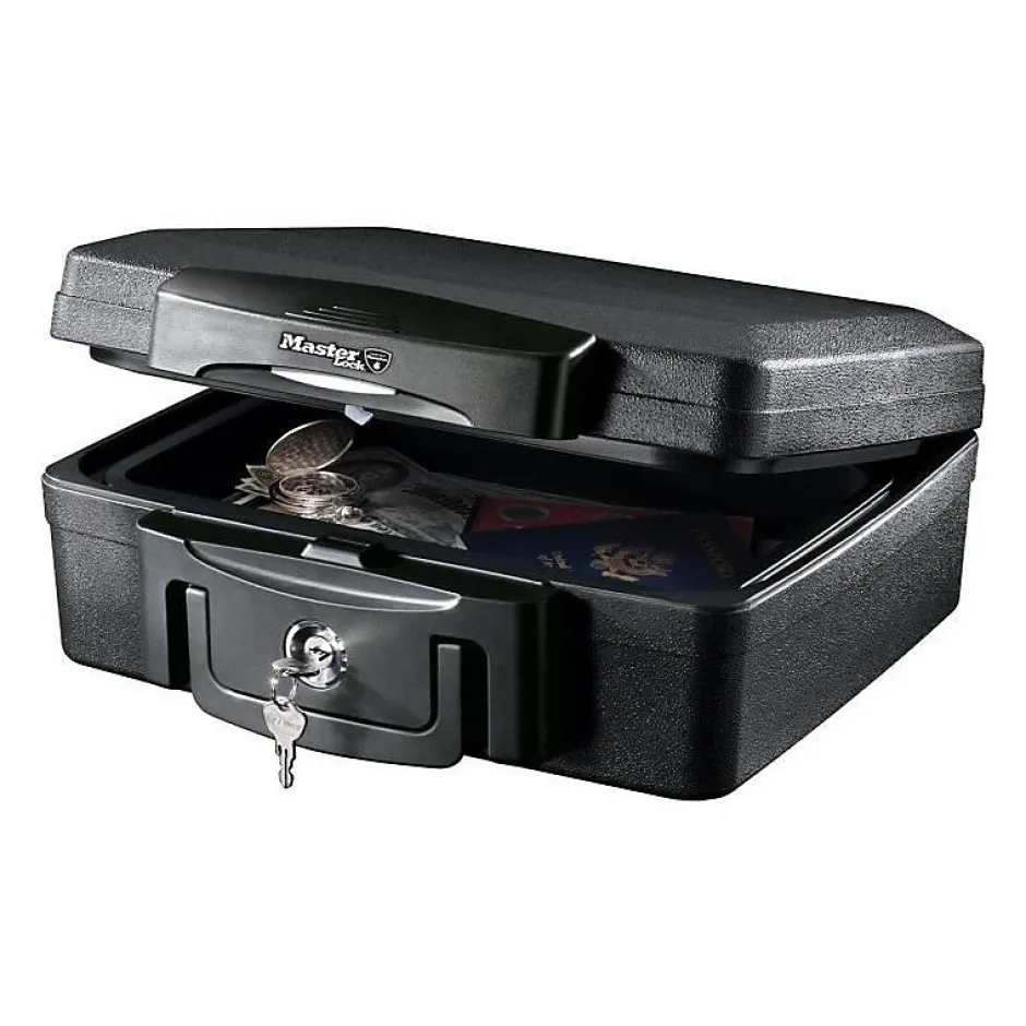 Malette de sécurité / Coffre fort - Anti feu et étanche - Format S - 4,9L-Master Lock Best