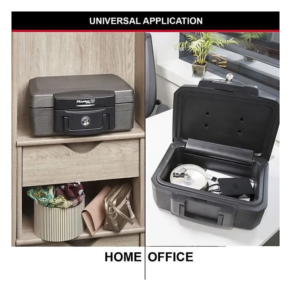 Malette de sécurité / Coffre fort - Anti feu et étanche - Format S - 4,9L-Master Lock Best