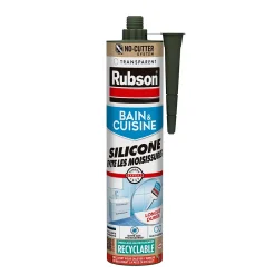 Mastic bain et cuisine transparent 280ml-Rubson Discount
