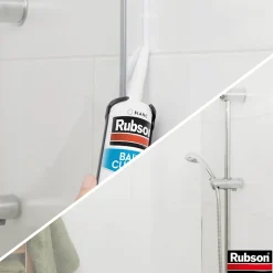 Mastic bain et cuisine blanc 2x280ml^Rubson Clearance