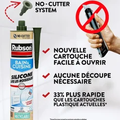 Mastic bain et cuisine blanc 280ml^Rubson Outlet