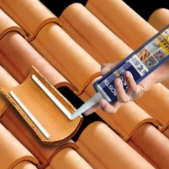 Mastic colle haute performance Flexpro pu 511, 300 ml gris anthracite RAL7016-Bostik New