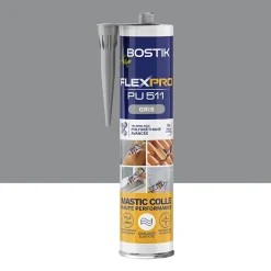 Mastic colle haute performance Flexpro pu 511, 300 ml gris-Bostik