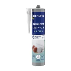 Mastic colle miroirs 290 ml coloris blanc-Bostik