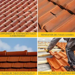 Mastic colle flex 145 terre cuite pour réparation et collage souple de tuiles 300ml-Sika Online