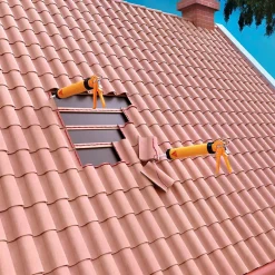 Mastic colle flex 145 terre cuite pour réparation et collage souple de tuiles 300ml-Sika Online