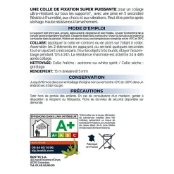 Mastic colle spécial polystyrène et moulures blanc Fixpro MSP 121, cartouche de 290 ml-Bostik Best