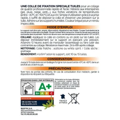 Mastic colle tuiles 290 ml coloris brique-Bostik Outlet