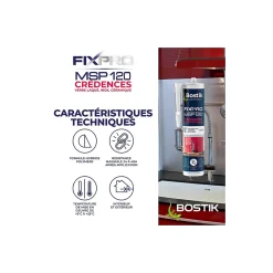 Mastic de fixation crédence Fixpro MSP 120 290ml^Bostik Discount