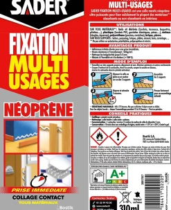 Mastic de Fixation Multi-Usages Néoprène Cartouche 310 ml^Sader Clearance
