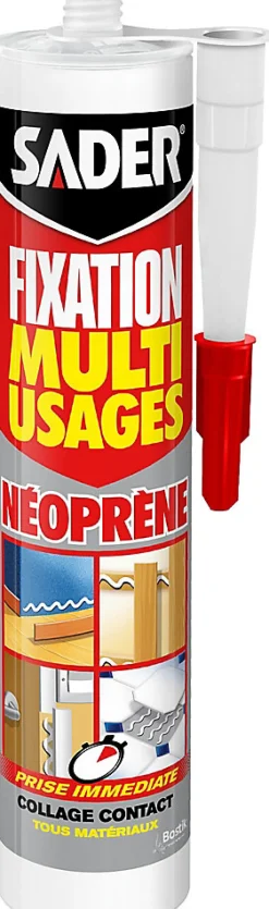 Mastic de Fixation Multi-Usages Néoprène Cartouche 310 ml^Sader Clearance