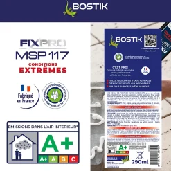 Mastic hybride polymère haute performance Fixpro conditions extrêmes 290 ml-Bostik Hot