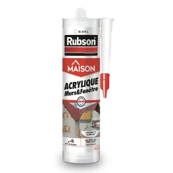 Mastic murs et fenêtres blanc 280ml^Rubson Discount