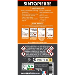 Mastic polyester pierre rouge en tube de 66 ml-Sinto Best