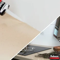 Mastic Bain&Cuisine Expert Anti-moisissures transparent cartouche 280ml^Rubson Discount