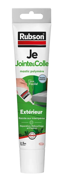 Mastic Fixation Je Jointe&Colle transparent tube 50ml-Rubson Outlet