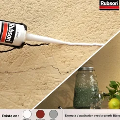 Mastic Maison Acrylique Murs-Fenêtres blanc cartouche 280ml vendu par 2^Rubson Hot