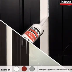 Mastic Maison Acrylique Murs-Fenêtres blanc cartouche 280ml vendu par 2^Rubson Hot