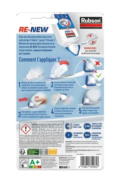 Mastic Re-New tube blanc 80ml-Rubson Sale