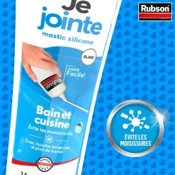 Mastic Sanitaire Je Jointe blanc tube 50ml-Rubson Hot