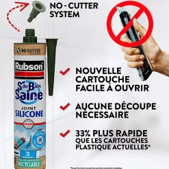 Mastic Sanitaire Salle de bains Saine Mastic blanc cartouche 280ml-Rubson Sale