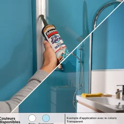 Mastic Sanitaire Salle de bains Saine Mastic blanc cartouche 280ml-Rubson Sale