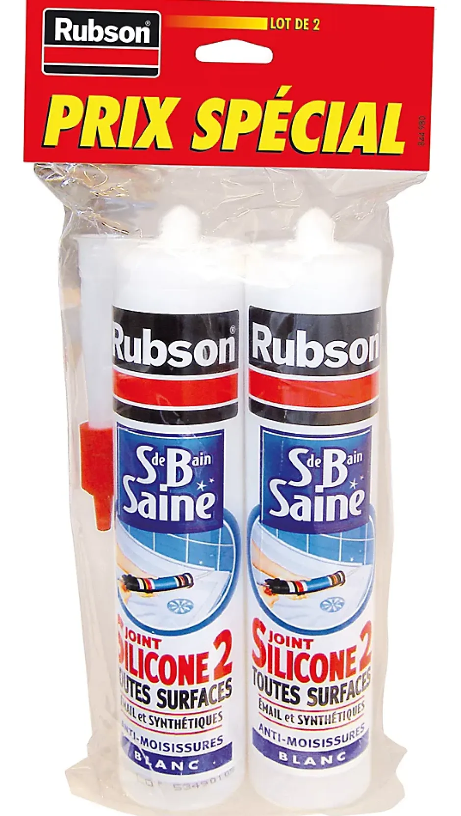 Mastic Sanitaire Salle de bains Saine Mastic blanc cartouche 280ml vendu par 2-Rubson Clearance