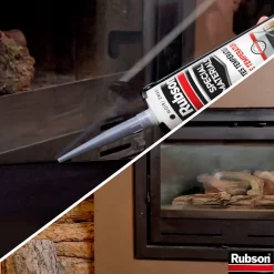 Mastic Special Materials Hautes Températures noir cartouche 280ml^Rubson Discount