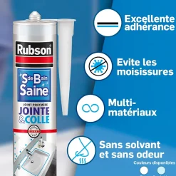 Mastic salle de bain Jointe&Colle blanc 280ml^Rubson Sale