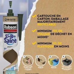 Mastic sanitaire transparent Salle de bain Saine 280 ml-Rubson Sale