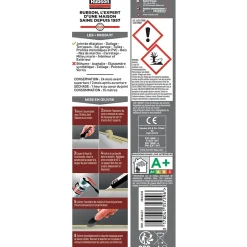 Mastic silicone gris sols et terrasses - cartouche de 280 ml-Rubson Outlet